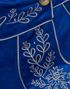 Blå Lederhosen til Dame med Broderi og Lommer
