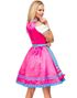 Oktoberfestflørten - Luksus Dirndl Korsettkjole med Forkle