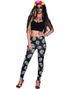 Svart Leggings med Day of the Dead Motiv
