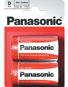 1788134400_82 stk Panasonic D Zink Carbon Batterier