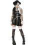 Gothic Schoolgirl - Svart og Hvitt Skolejente Kostyme - Small