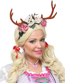 Oktoberfest Hårbøyle med Gevir og Blomster