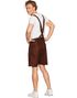 Brun Oktoberfest Semsket Lederhosen