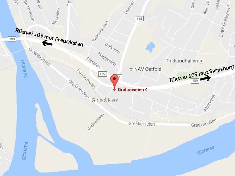 Superkul.no sitt lager plassert på kartet