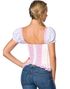 Rosa Dirndl Oktoberfestkorsett med Push-Up