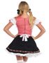 Svart og Rød Oktoberfestkostyme til Dame