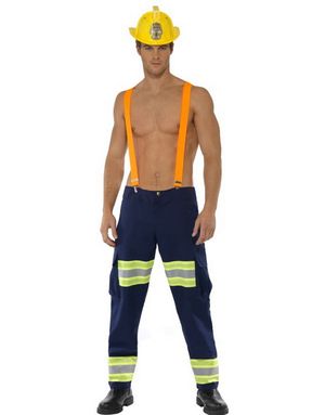 Sexy Fireman - Kostyme til Mann