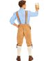 Beige Lederhosen med Seler