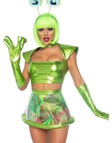Sexy Beam Me Up Babe Kostyme til Dame