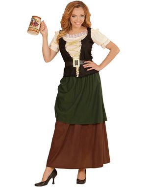 Middelaldersk Oktoberfestdame - Kostyme