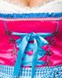 Oktoberfestflørten - Luksus Dirndl Korsettkjole med Forkle